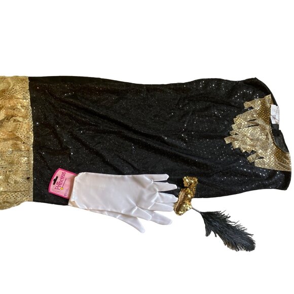 Roaring 20s Art Deco Flapper Costume Adult Includes Dress & Headband Size Large - Picture 8 of 13